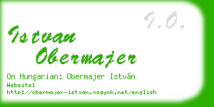 istvan obermajer business card